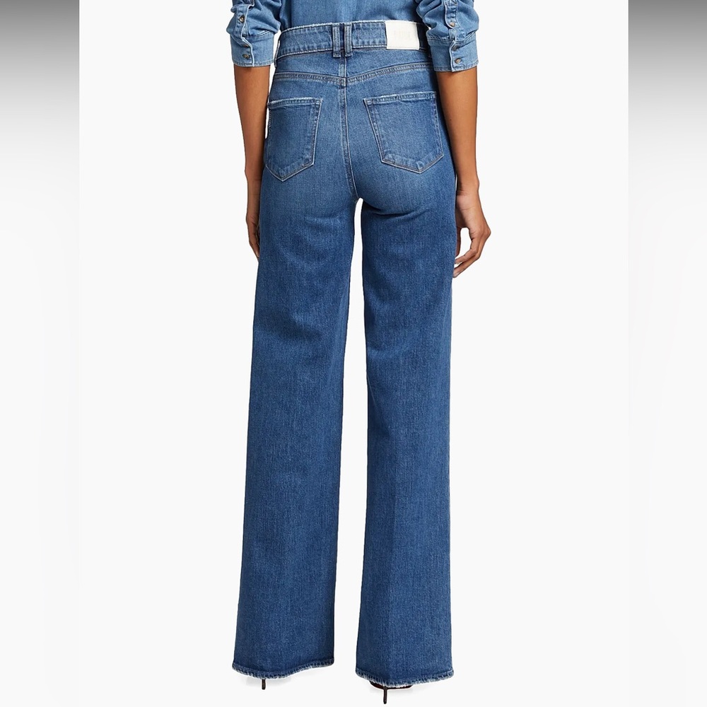 PAIGE Sasha High-Rise Stretch Wide-Leg Jeans Sz 27 - Picture 3 of 11